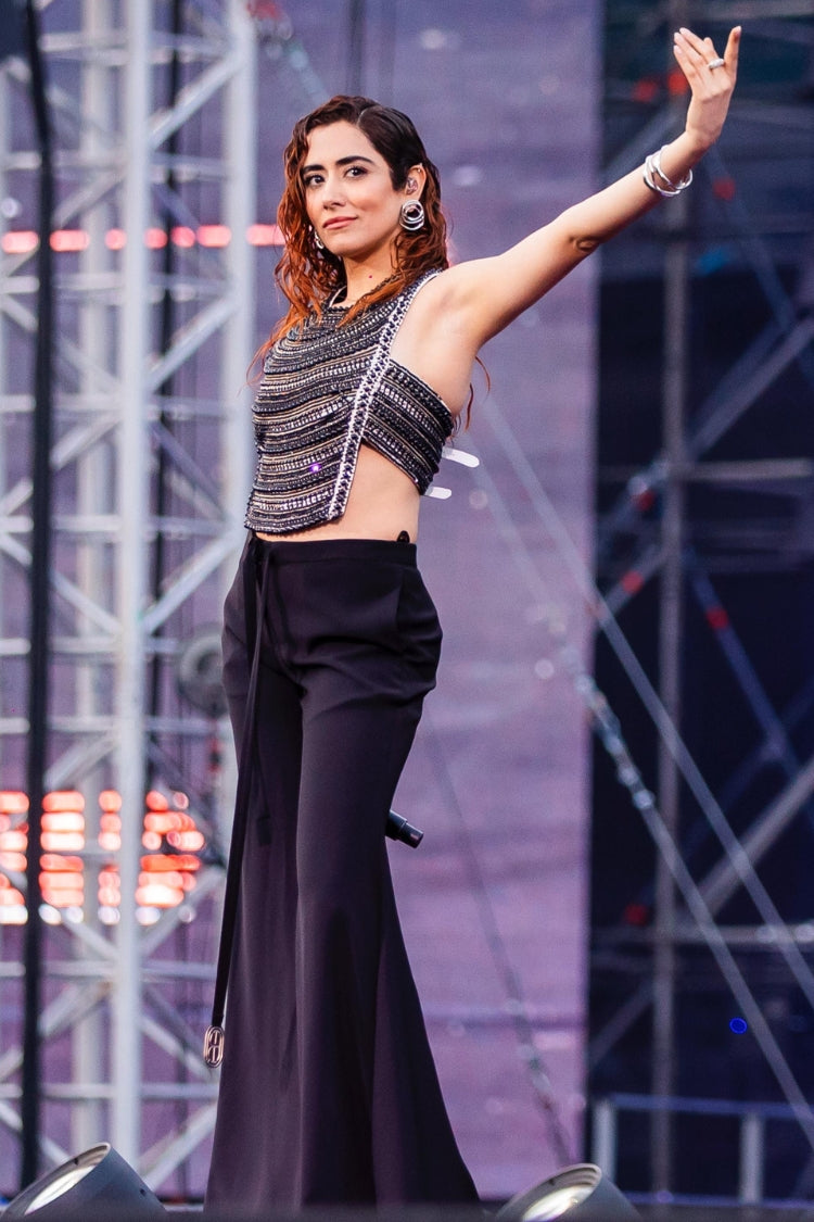 JONITA GANDHI IN JEWEL NECK GILET