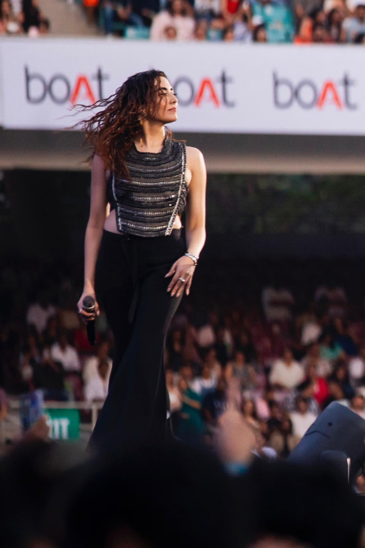 JONITA GANDHI IN JEWEL NECK GILET