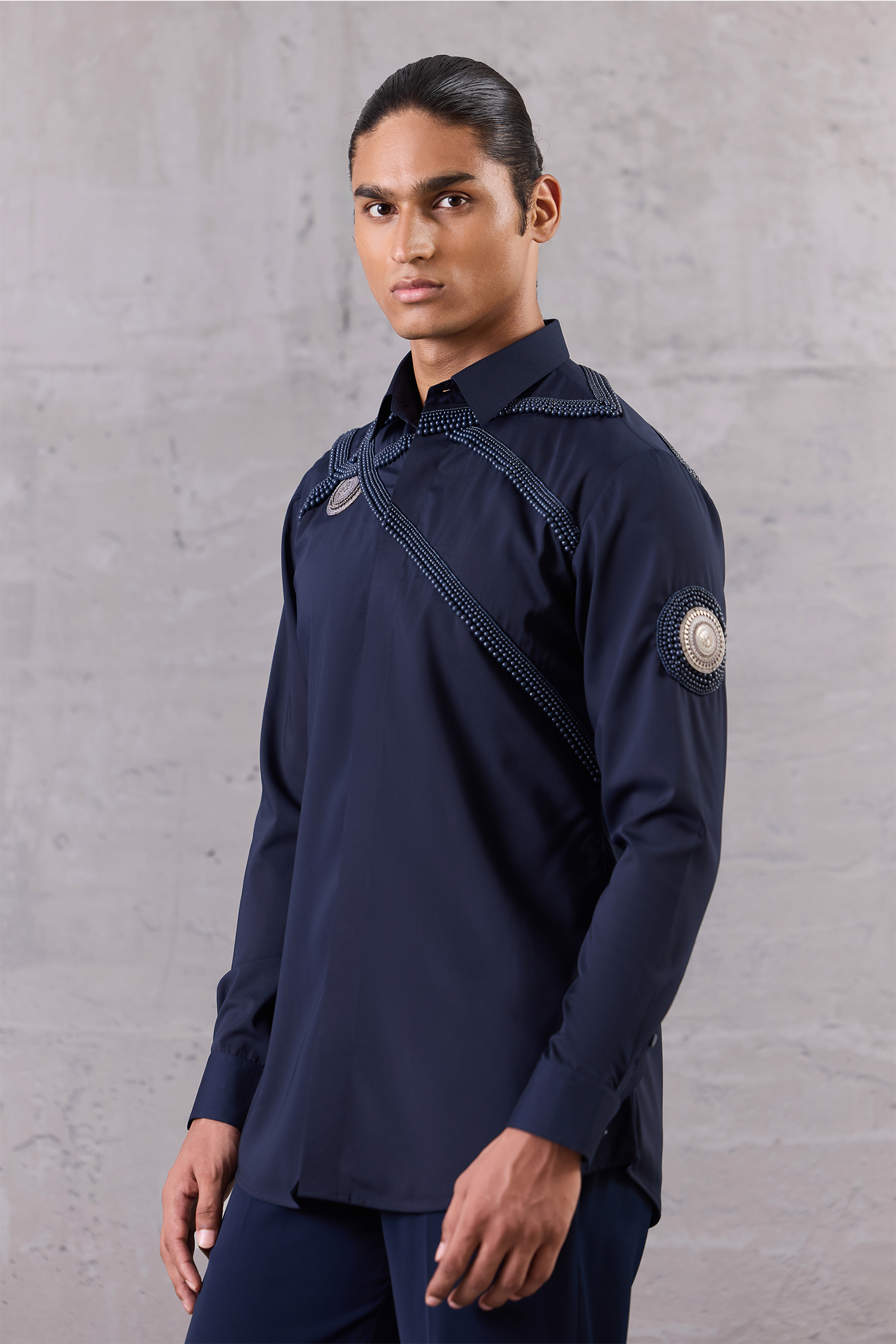 Navy Blue Bead Magic Shirt