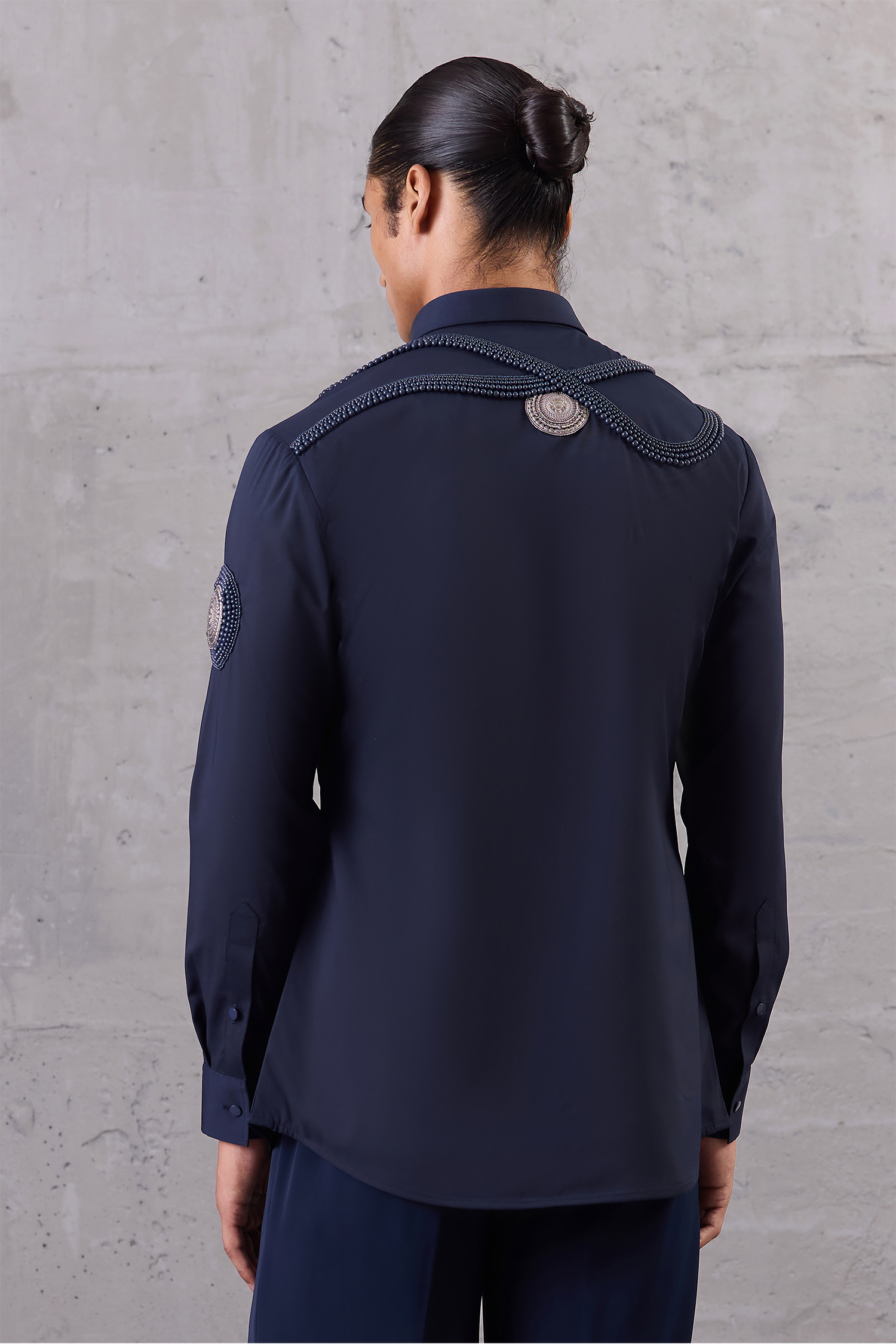 Navy Blue Bead Magic Shirt