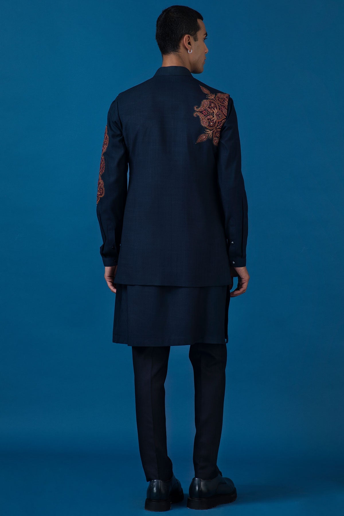 Blue Dew Nehru Jacket