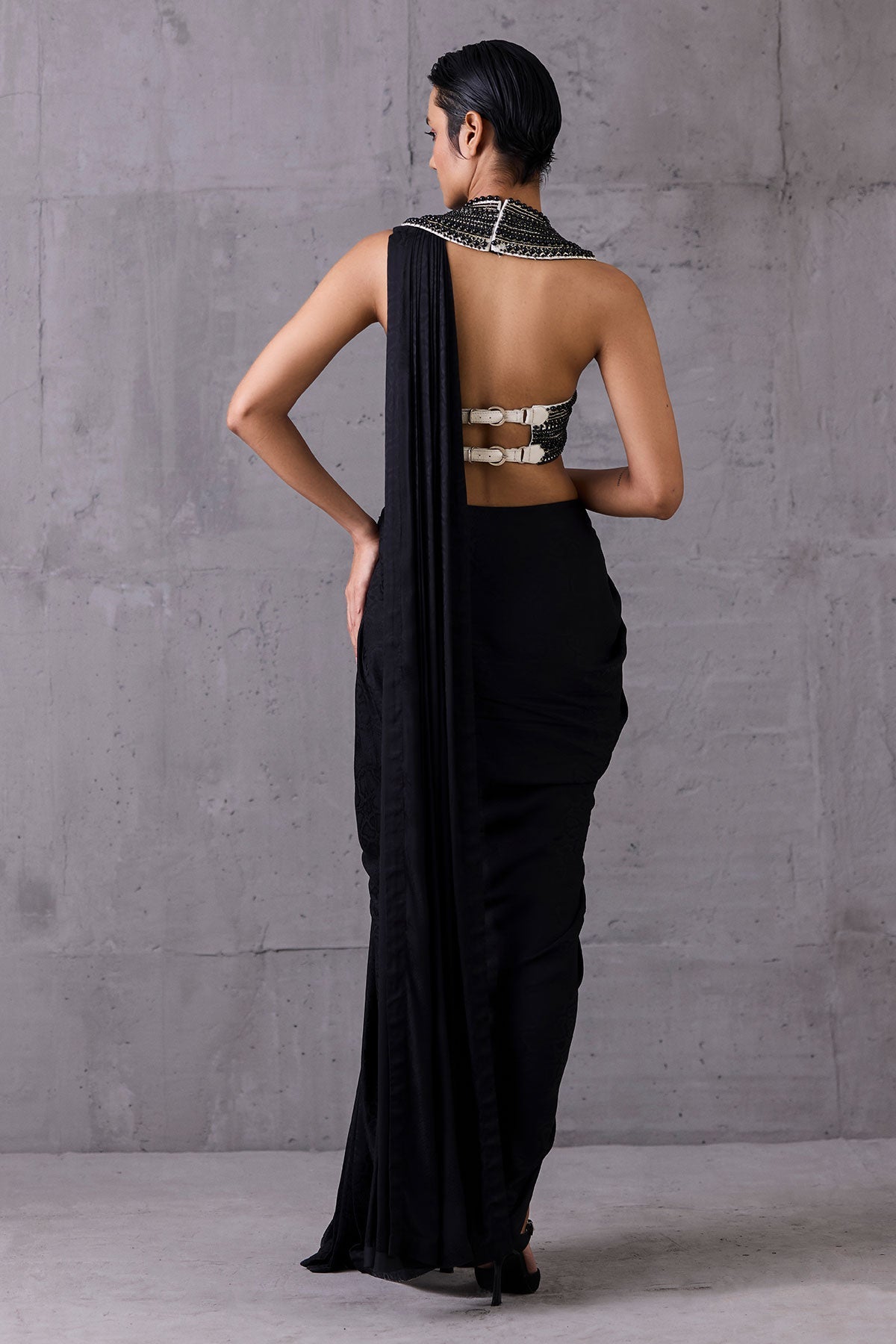 Jewel Neck Saree