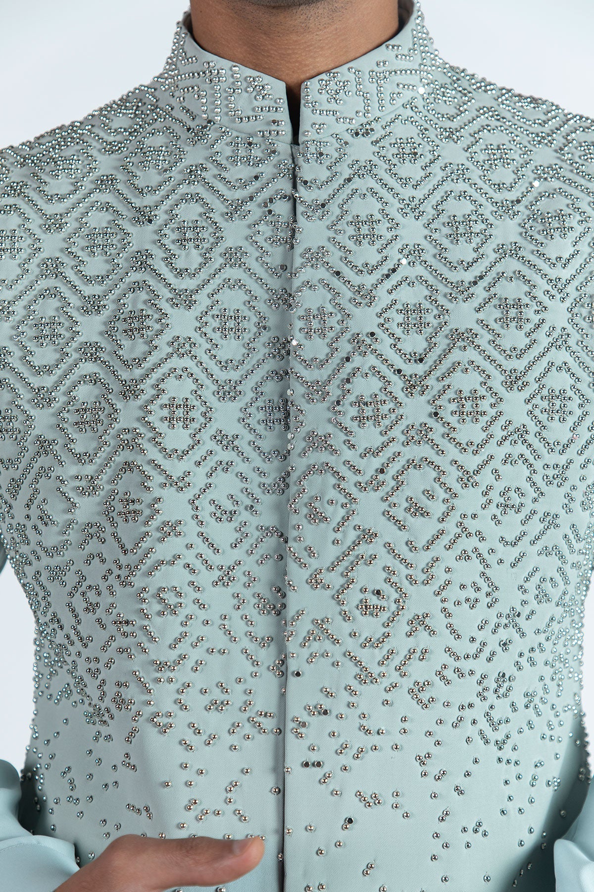 Spring Mint Nehru Jacket