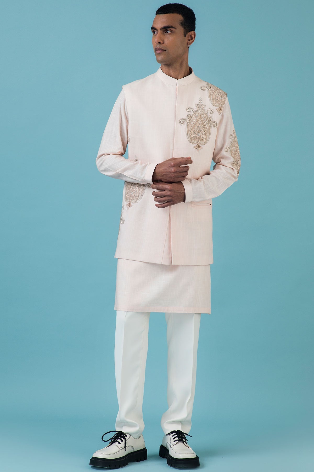 Plush Pink Nehru Jacket