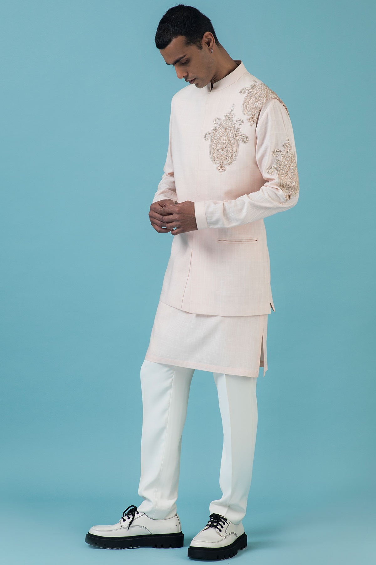 Plush Pink Nehru Jacket
