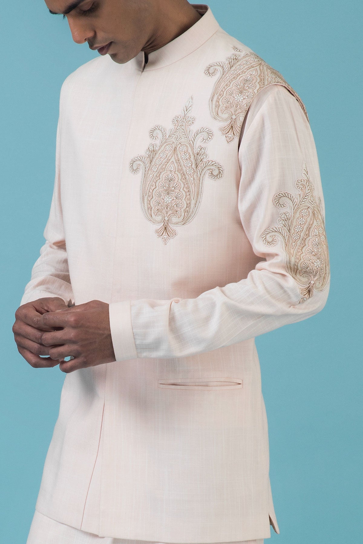Plush Pink Nehru Jacket