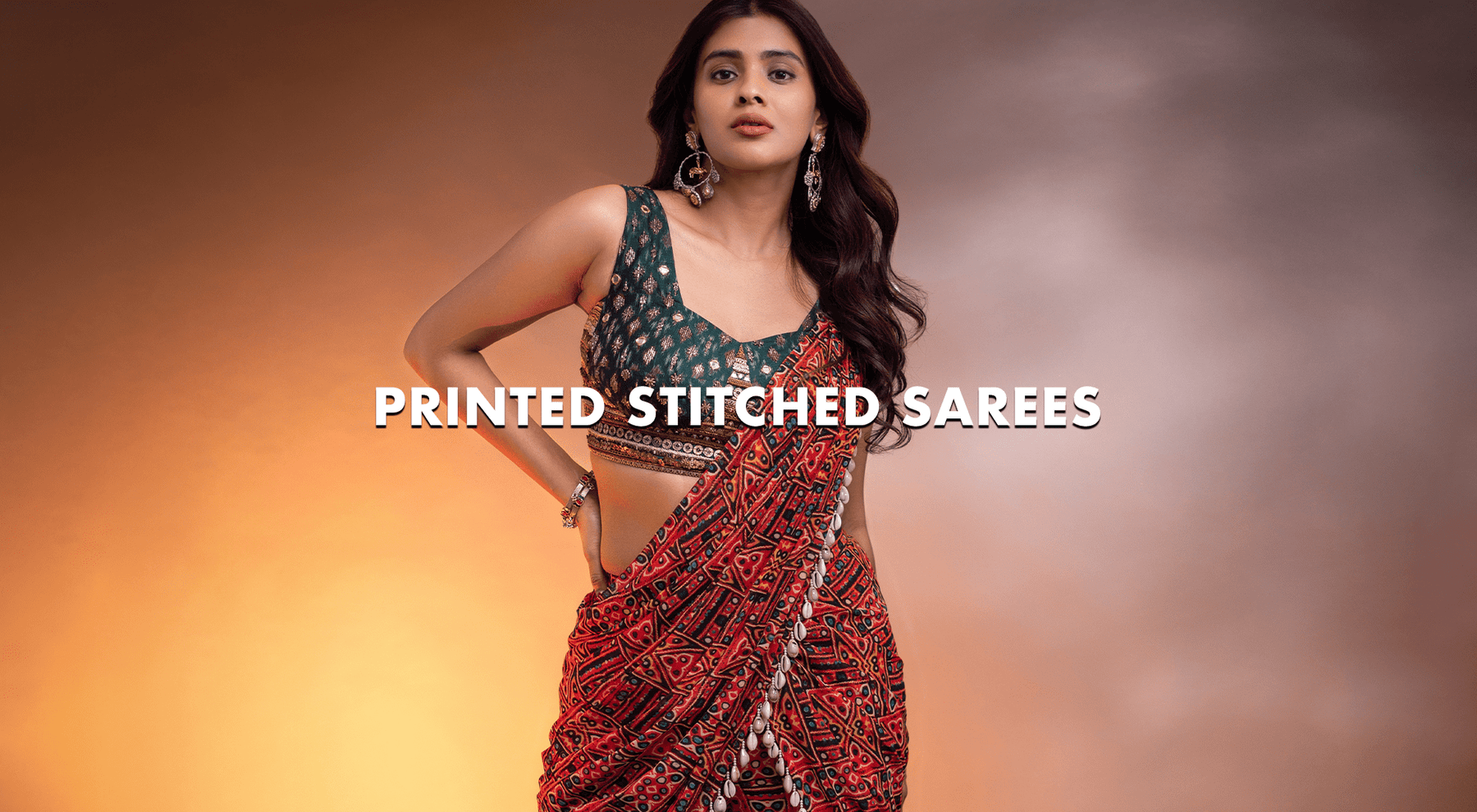 Printed Stitched Sarees
