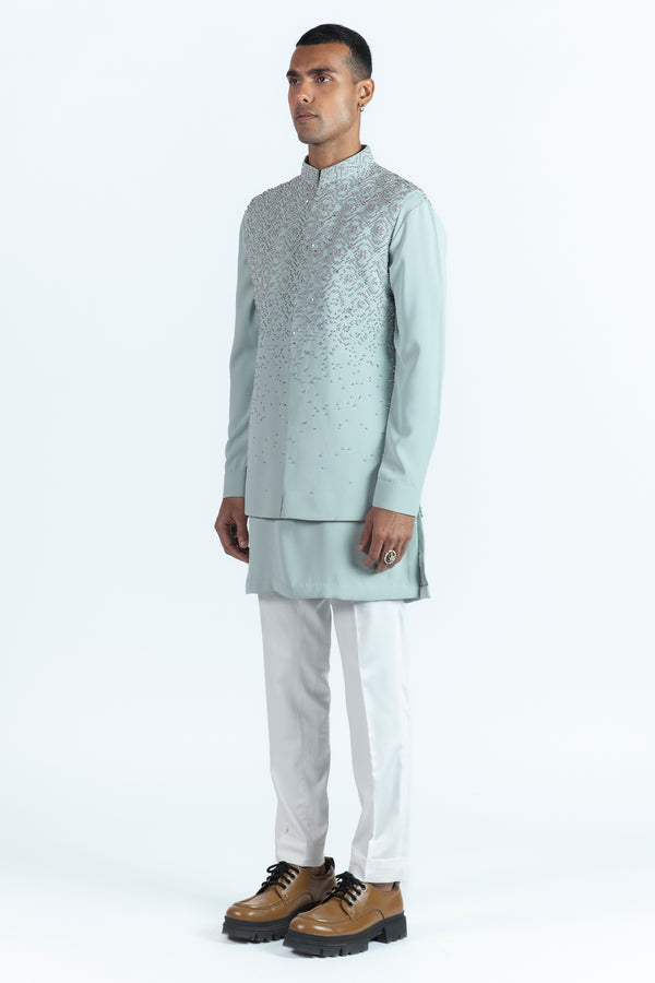Spring Mint Nehru Jacket