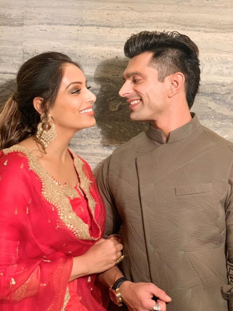 Karan Singh Grover In Olive Quilted Nehru Jacket Set Mens Wear