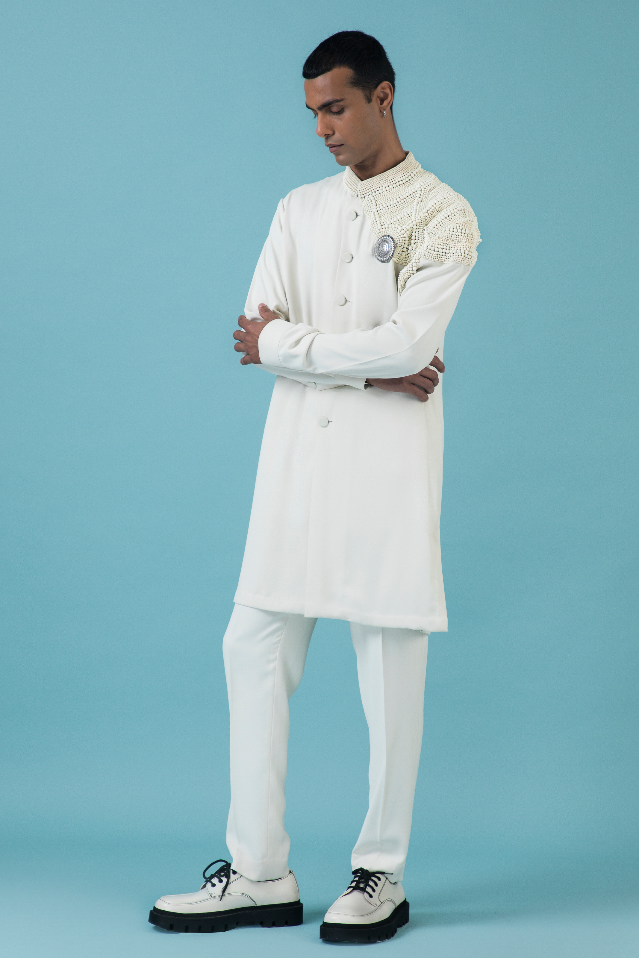 Ivory Bead Magic Kurta