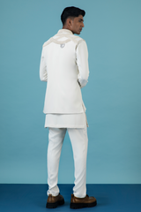 Ivory Bead Magic Nehru Jacket