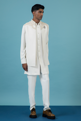 Ivory Bead Magic Nehru Jacket