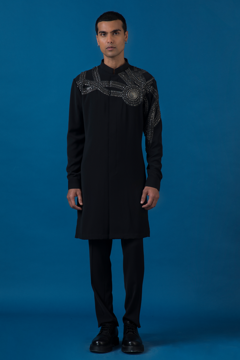 Metallic Waves Kurta