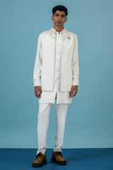 Ivory Bead Magic Nehru Jacket