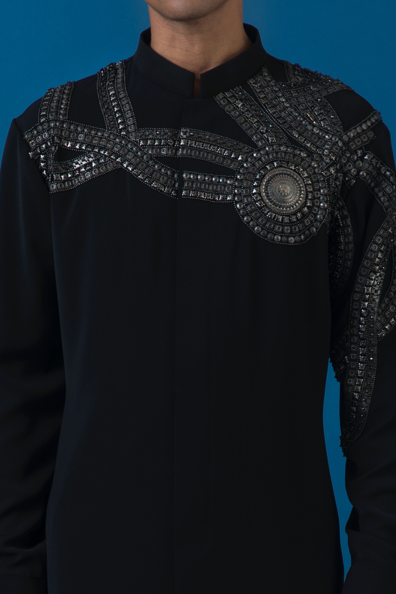 Metallic Waves Kurta