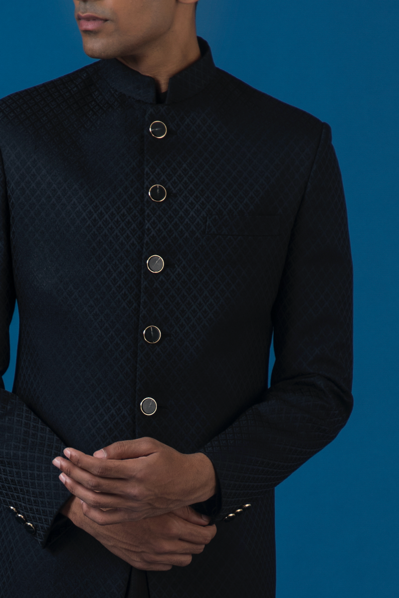 Meta Sherwani Black