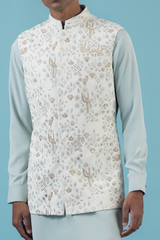 Ivory Jungle Nehru Jacket