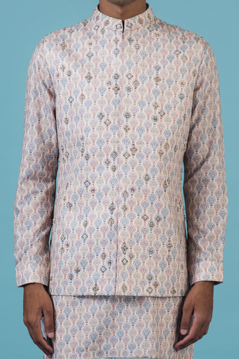 Slush Nehru Jacket Beige