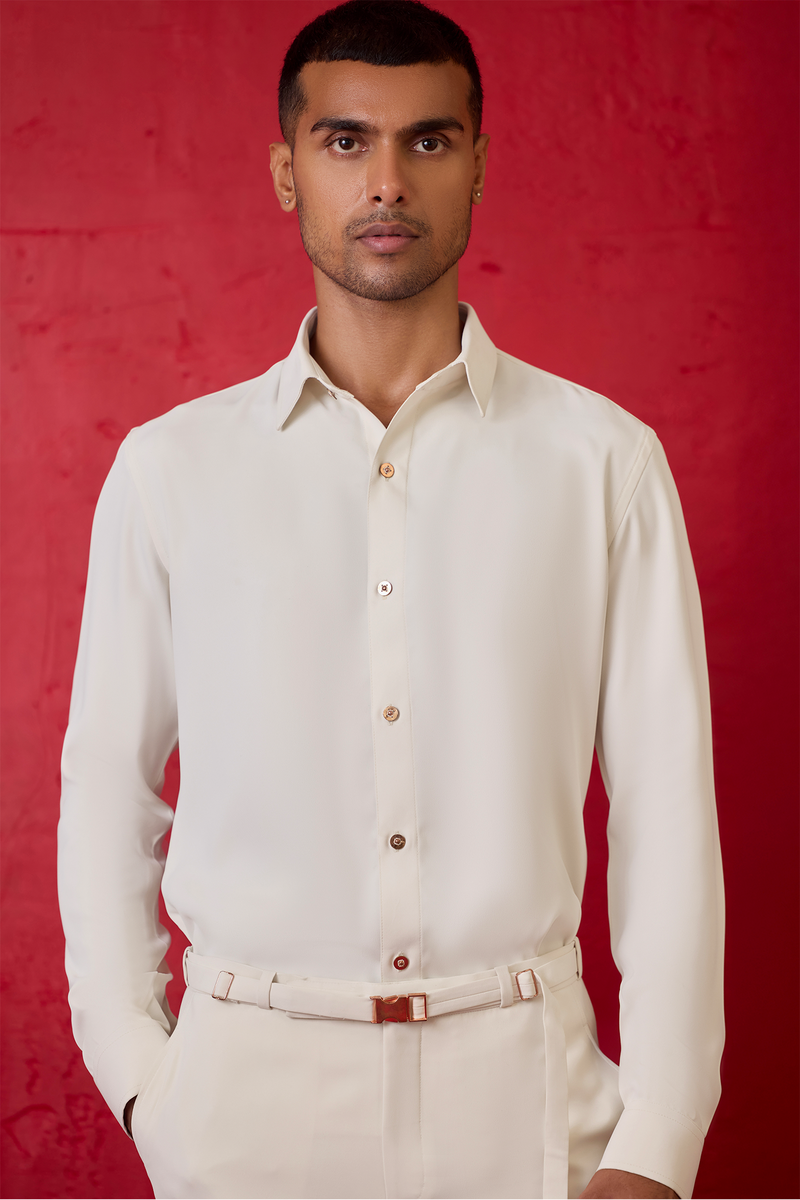 Rivet Drop 01 Ivory Shirt