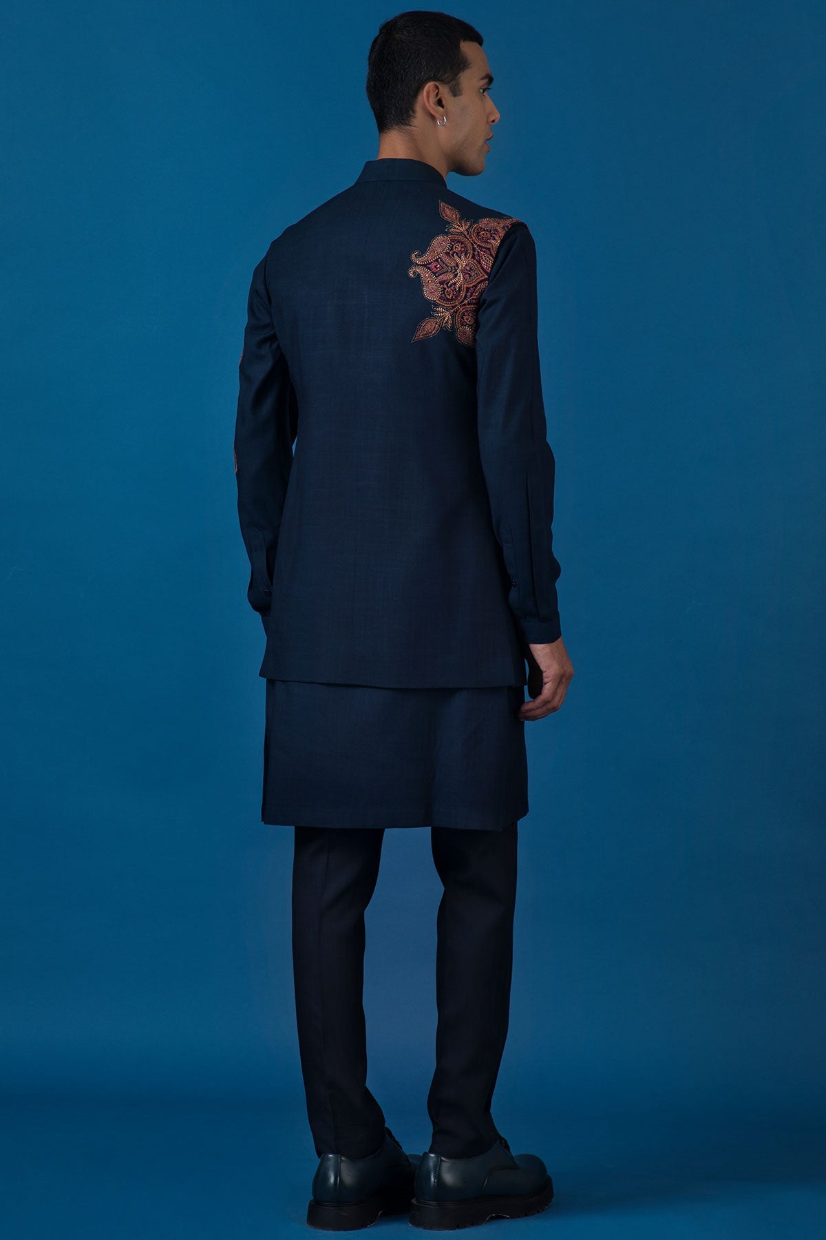 Blue Dew Nehru Jacket