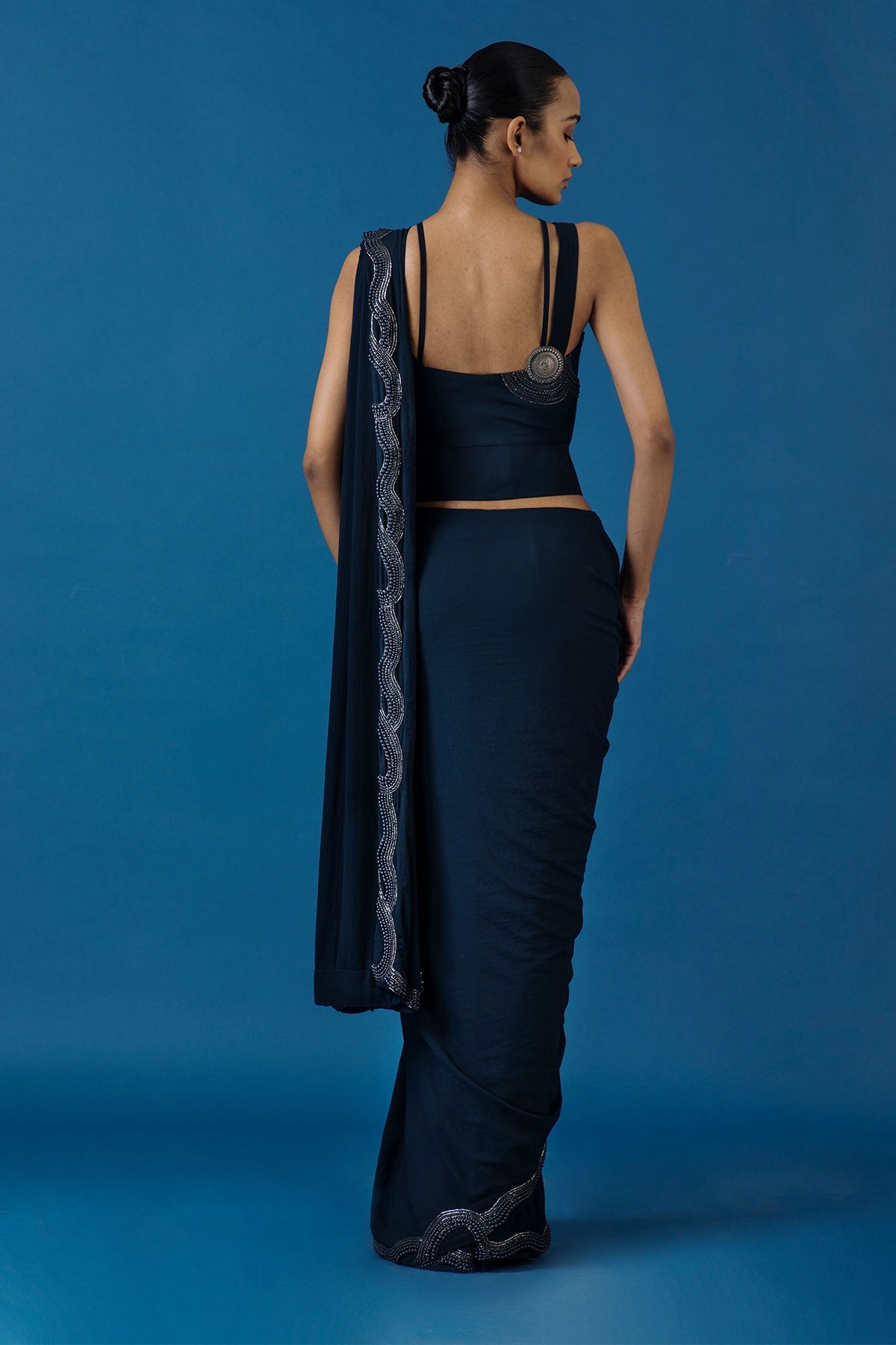 Blue Waves Saree
