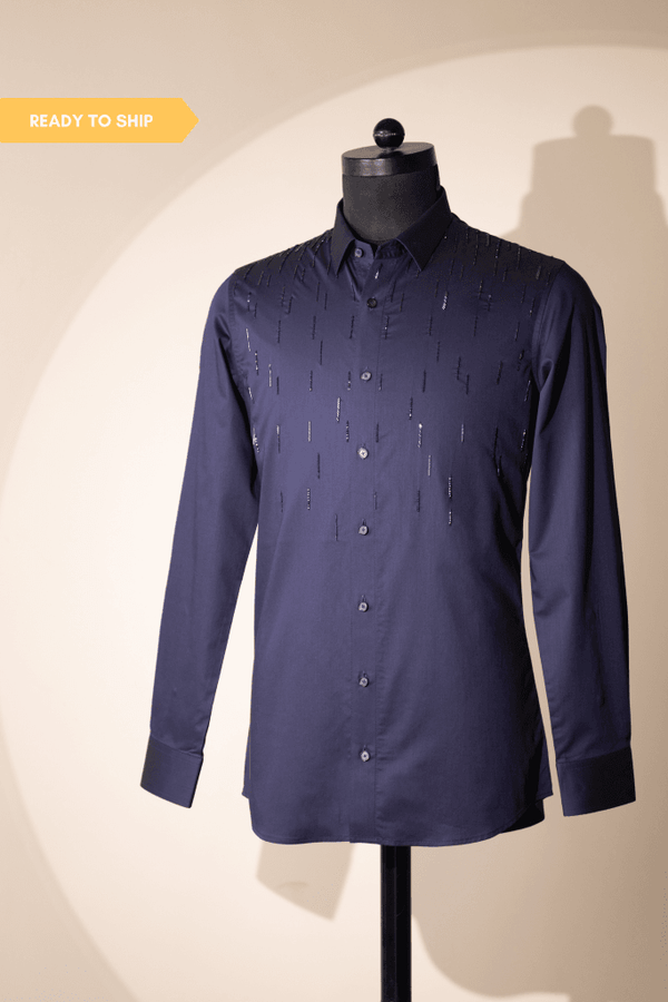 Modena Shirt (Navy Blue) Mens Wear