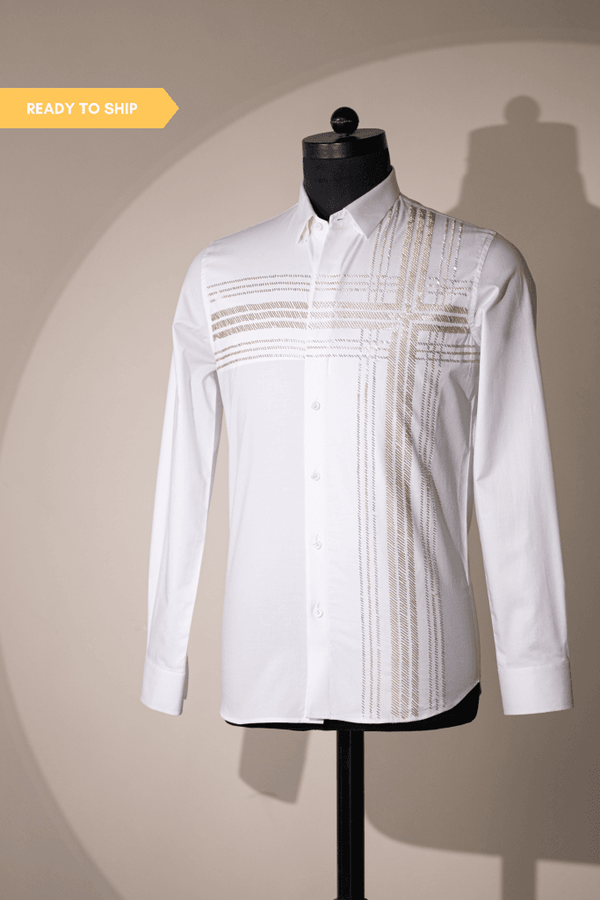 Perugia Shirt (Ivory) Mens Wear