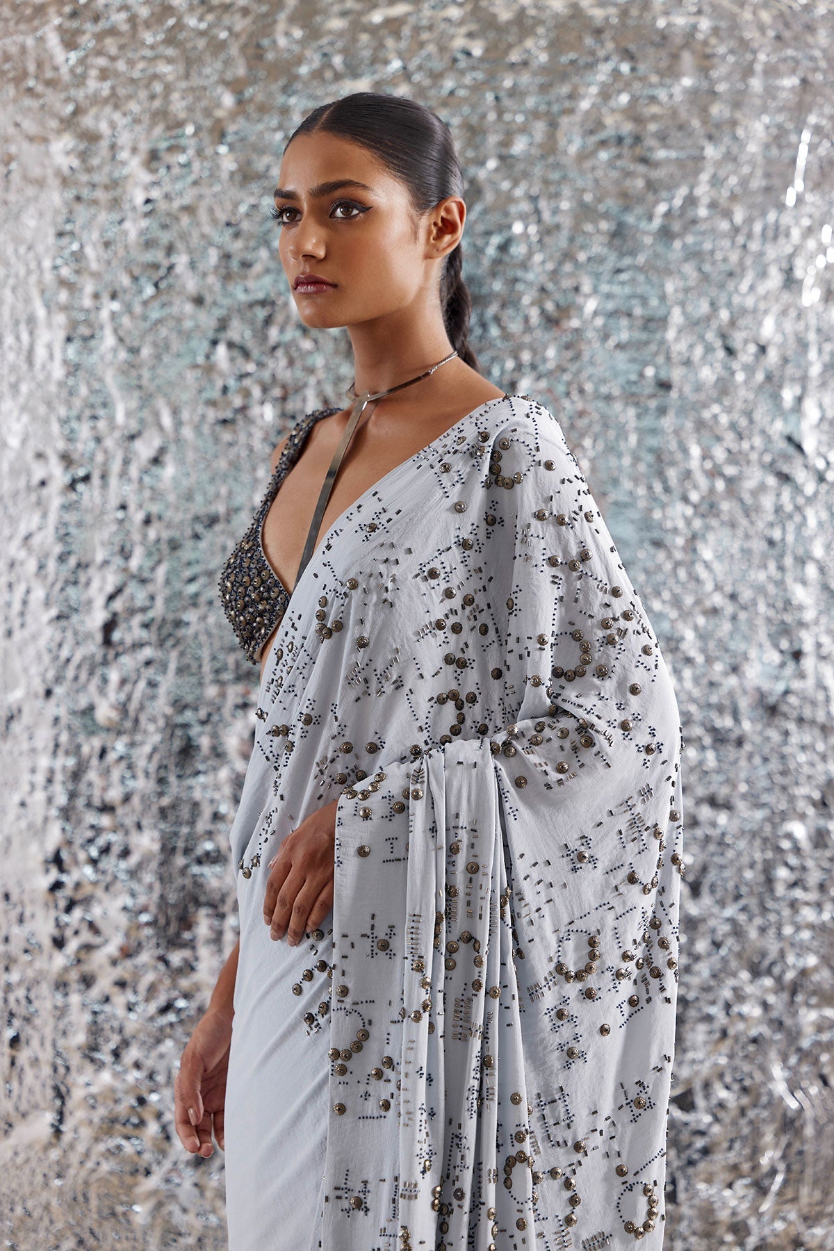 Atoms and Molecules Saree