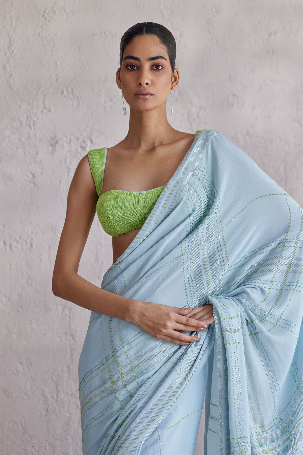 Perugia Blue Saree