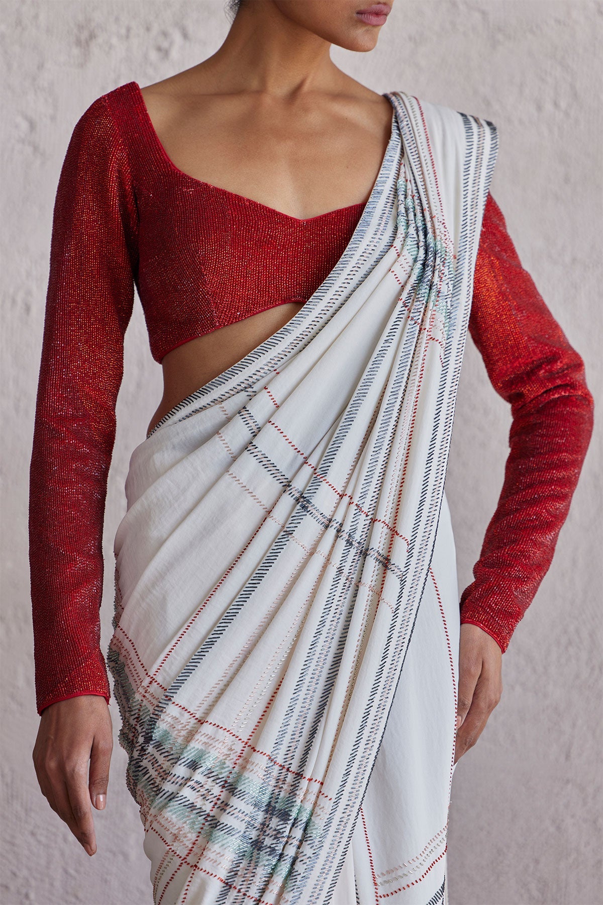Perugia Ivory Saree