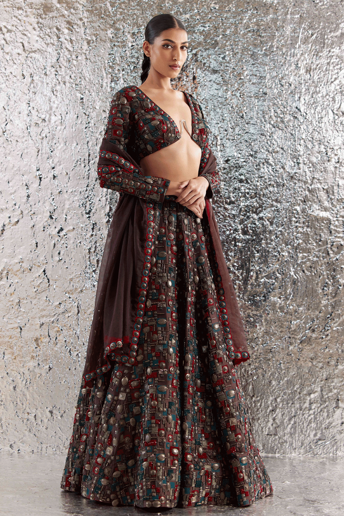 Motherboard Lehenga