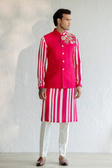Pink Bar Nehru Jacket